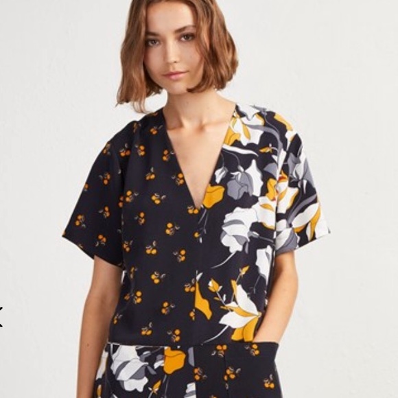 French Connection Pants - FRENCH CONNECTION AVENTINE MIXED FLORAL JUMPSUIT